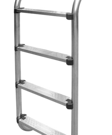 Emaux BHK series stainless steel pool ladder that consists only of lower rungs, no upper handles