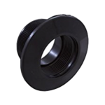 Pentair #542419 black return fitting, 1-1/2 inch threaded x 1-1/2 inch socket for gunite or concrete pools.