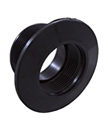 Pentair #542419 black return fitting, 1-1/2 inch threaded x 1-1/2 inch socket for gunite or concrete pools.