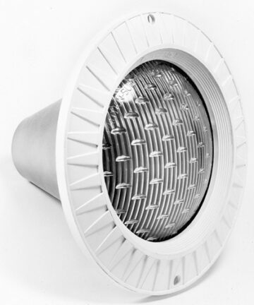 Hayward AstroLite SP058115 underwater light with thermoplastic face ring.