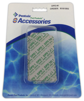 A pack of Pentair DPD tablets