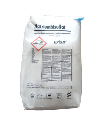 Granular dry acid in white plastic packing, 25kg