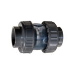 Effast transparent spring check valve in grey uPVC material