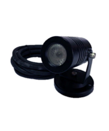 Kapego high power LED garden light in black-coloured body