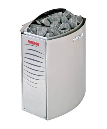Harvia Vega series stainless steel electric sauna heater.