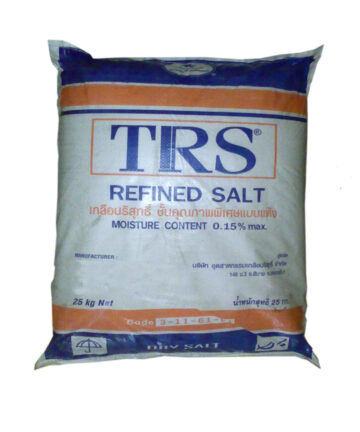 Salt in white woven bag, 25kg