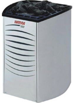 Harvia Vega Pro series stainless steel electric sauna heater.