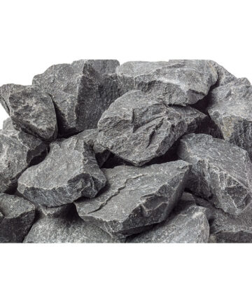 A close up of Harvia heater stones.