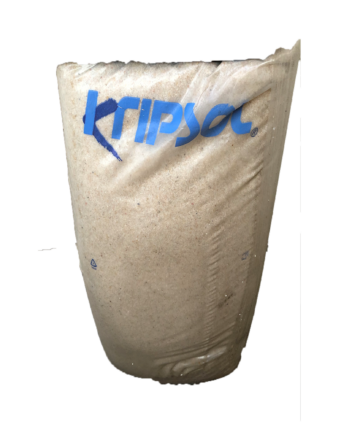 A bag of Kripsol sand filter media, 25kg