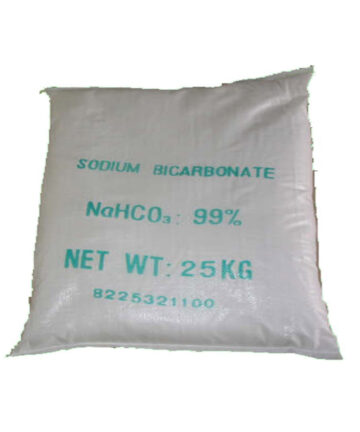Granular sodium carbonate in white woven bag, 25kg