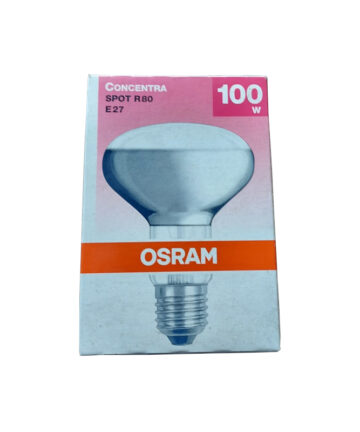 Osram e27 bulb box cover with preview of bulb