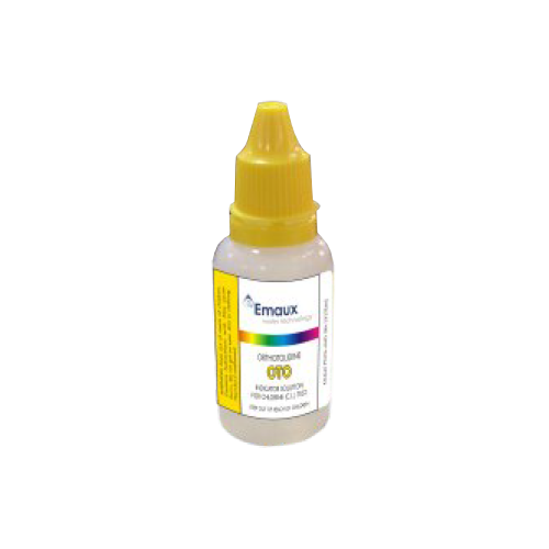 Single bottle of yellow-capped and yellow-labeled OTO solution. 15ml small bottle
