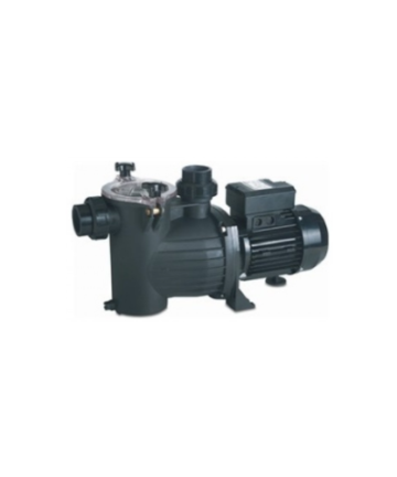 Self-priming pump in black-coloured body and transparent lid