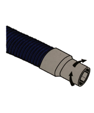 Pool Guard vacuum hose and its swivel cuff