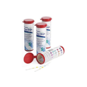 Pentair 5-Way Rapid Test Strips R161568 in their bottles