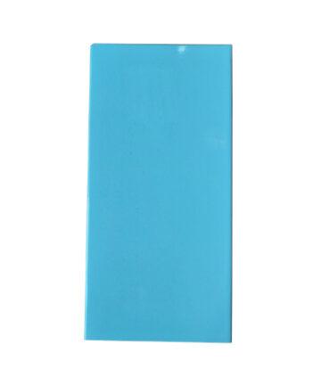 A single rectangular blue glazed tile