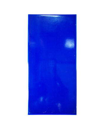 A single rectangular dark blue glazed tile