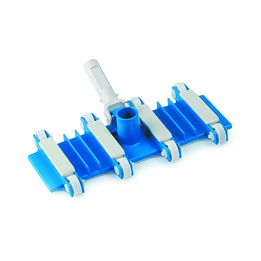 Pentair's Superflex vacuum head, model number #203, which is in blue and white colours.