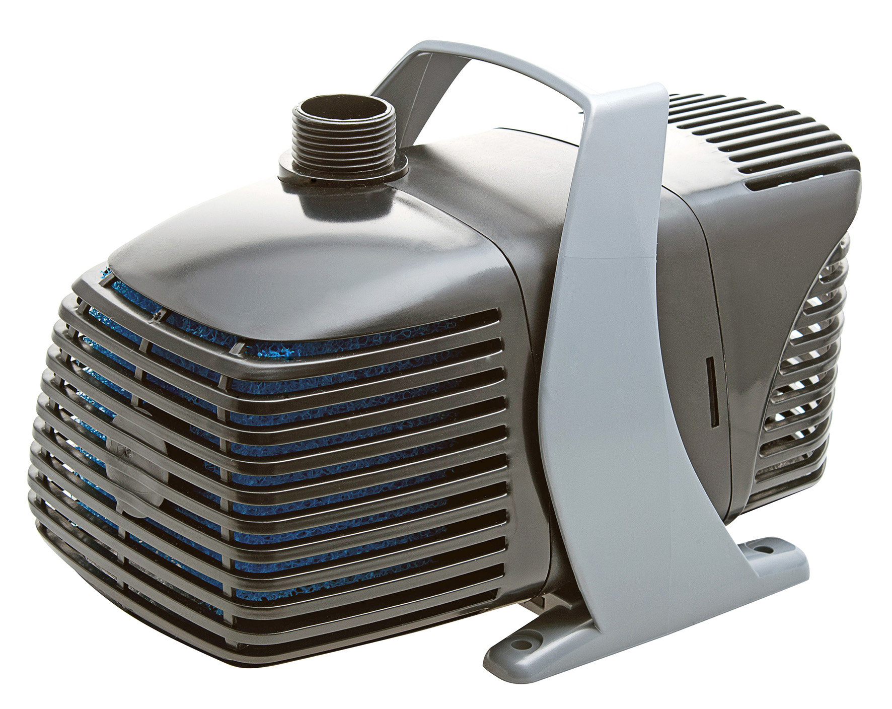Messner MultiSystem MP fountain pump in black casing with outlet at top.
